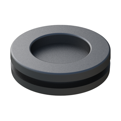 This semi-blind grommet is ideal to protect wires and cables passing through metal sheet. It installs instantly, it just has to simply snap into the hole. It also blanks holes for later insertion of cables etc..., It permits to lock into round or oval holes. Moreover, it protects against ingress of water and dust. Natural Rubber offers a good resistance to organic acids, alcohols and automotive brake fluid. <br> <i>*The references 02001000464 and 02001000910 have a design variation. The external diameter (E) is different on each side (E1).</i>