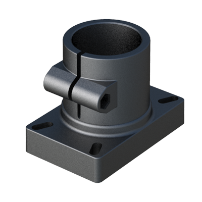 Connector suitable for attaching round profiles quickly and conveniently, eliminating the costs of welding. Connectors set has screws and plugs included, which allows to cover the screw heads. Thanks to it the surface is smooth, which allows to avoid the accumulation of dirt and humidity providing better aesthetics. At request, possibility to manufacture custom connectors and cover them with slogan, logo, colors of your company or other drawings (Minimum quantity 250 Units).