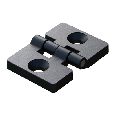 The wide range of <b>countersunk screw fixing hinges</b> includes thicknesses from 4mm to 10mm. They have applications in various sectors, such as machinery protection, joining of metal profiles, carpentry, furniture, etc. and have been designed to provide resistance and functionality to the opening and closing mechanisms, without losing sight of the aesthetics.<br>
<br>
* The <b>maximum angle of rotation of these hinges is 270º</b>, which allows the doors or windows to be adjusted as much as possible without excessively forcing their closure. Models with lower turning angles are also available.
<br>
* The <b>hinges</b> are made of PA630% GF (<b>Nylon 6 reinforced with 30% fiberglass</b>) and the <b>pin</b> is in <b>stainless steel</b>.
<br>
* On request they can be <b>supplied personalized with your logo</b>.
<br>
* The maximum working resistance (Weight Kgs.) Is a <b>value obtained from an approved external laboratory</b>.