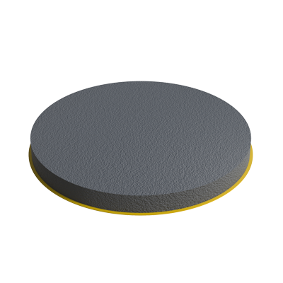 Our Adhesive Round Glide has a soft feel, provides a great anti-slip behavior and is a good absorber to noise and shock. It is manufactured in <b>EPDM</b> and in the <b>more economical EVA</b>. Among its possible applications, it stands out as a base for adjustable feet (measurements can be determined by checking the diameter of both the adhesive and the foot), as protector in phases of superficial coatings such as sand blasting, protection for valve flanges, anti-skid bumpers, etc.<br/>
<br/>
Custom sizes and materials are available upon request, please consult us if interested.