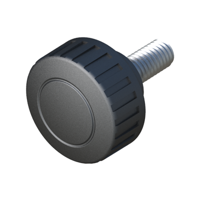 Our male knob has a knurled head. It is also available as a female knob: LHRM.