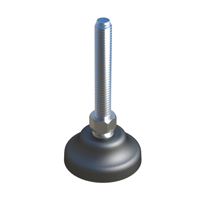 Our round reinforced tube inserts allow to assemble structures of tubes on levelling feet quickly. It has a nickel-plated brass threaded insert inside, which has been inserted during the injection process. It is also available for square tubes: JTPOA.<br>