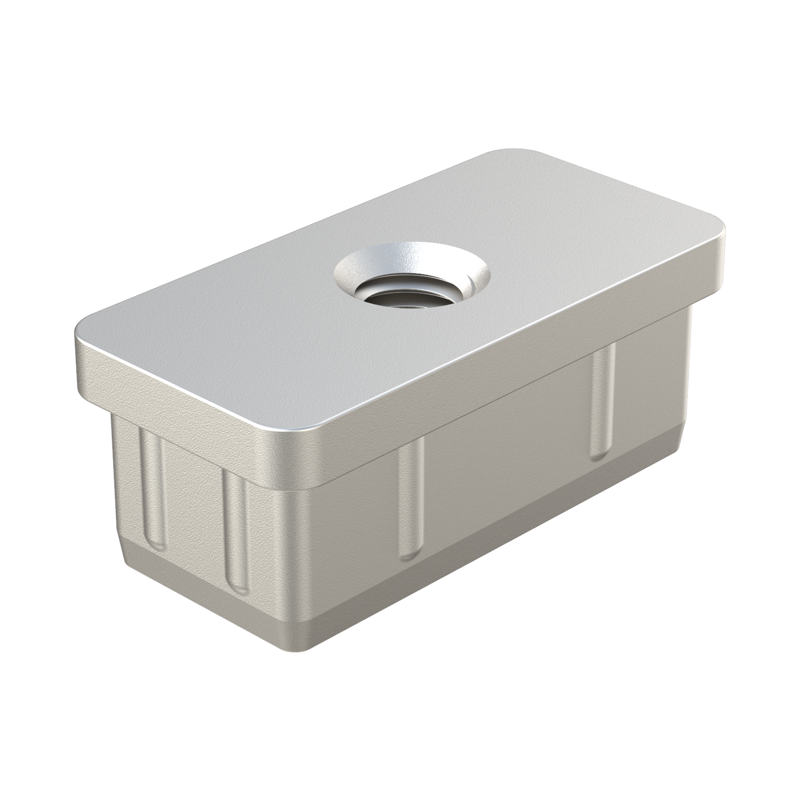 Our <b>reinforced and threaded</b> LJMZ inserts for rectangular tubes are made of <b>Zamak</b>. <b>Type 1</b> references have a rounded head and interior reinforcing ribs, which provide greater resistance to the piece, while <b>Type 2</b> references have a head without a radius and do not have interior reinforcement ribs. <br><br>

Available for: Square tubes: <b><a href=' https://www.isc-sl.com/square-threaded-and-reinforced-tube-insert/ljm/'target='_top'>LJM</ a></b> / Round tubes: <b><a href=' https://www.isc-sl.com/round-threaded-zamak-tube-insert/ljmr/'target='_top' >LJMR</a></b> / Oval tubes: <b><a href='https://www.isc-sl.com/oval-threaded-reinforced-tube-insert/ljmo/'target ='_top'>LJMO</a></b>