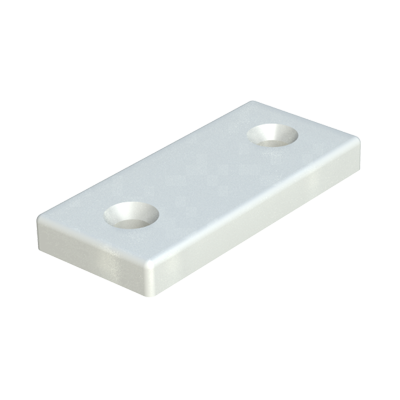 Rectangular flat stopper with screw holes
