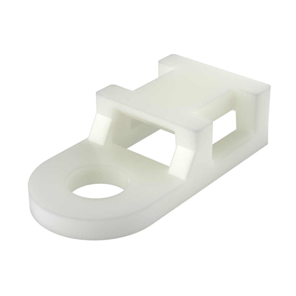 Our screw clip mount tie holder offers a two way entry and is secured with a mounting screw.