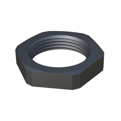 Our hexagon shaped lock nut has been designed to fit a variety of thread sizes, and to execute a big range of applications and to be used together with a cable gland. Nylon nuts are durable, non-conductive and resistant to corrosion.