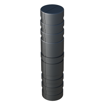 Our straight connector has been designed in order to connect 2 round tubes. It is supplied with or without internal metal core.